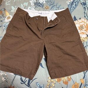 Old Navy Men's Tan Flat Front Shorts